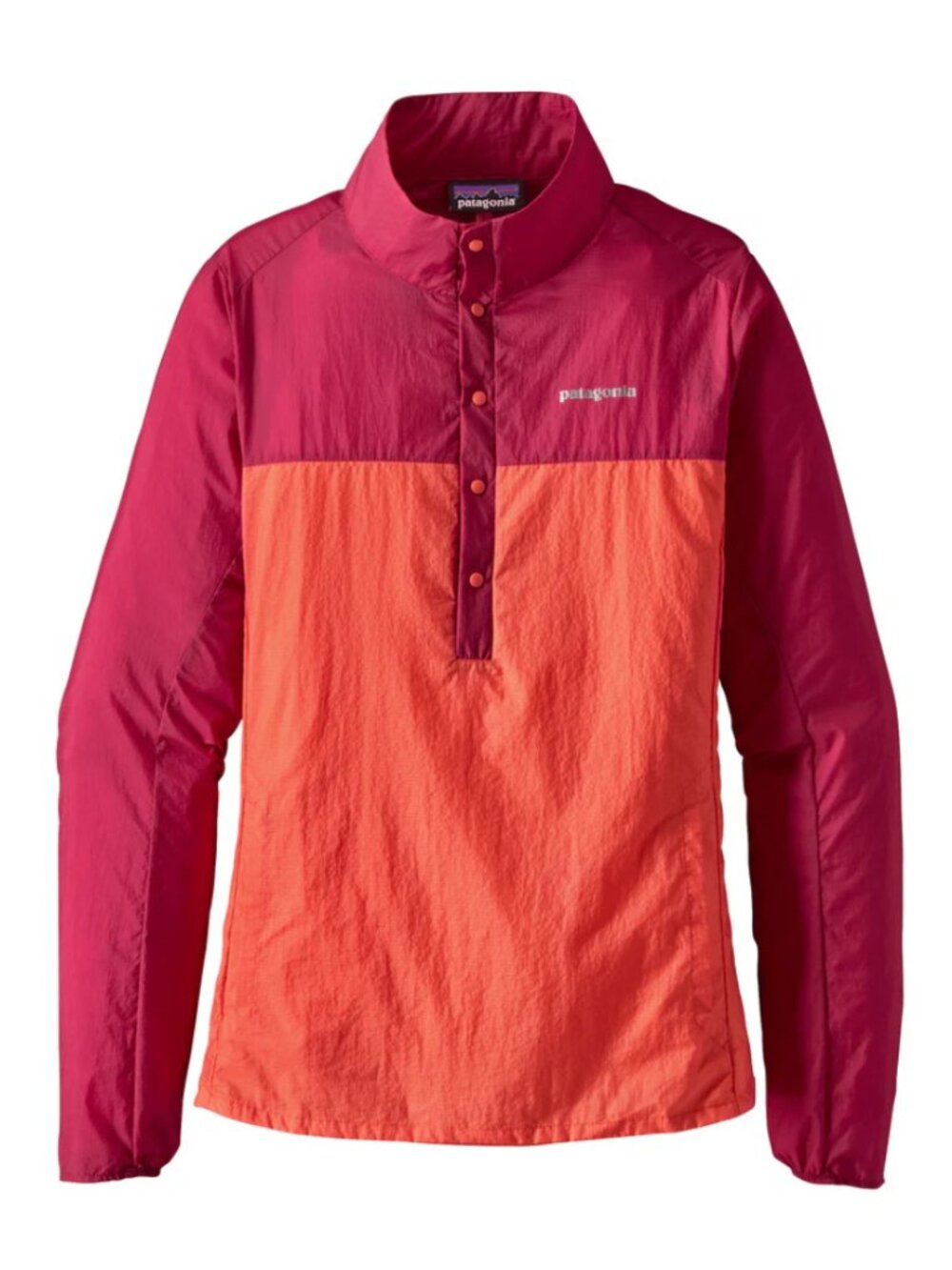 Patagonia Women's Houdini Pullover Carve Coral Color Size L